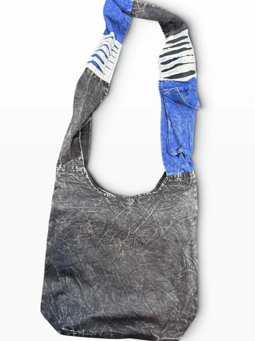 Rising International Route 66 Graphic Hobo Bag in Black, White, Blue & Pink